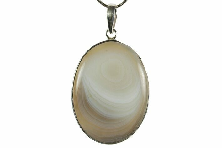 Botswana Agate Pendant (Necklace) - Sterling Silver #369859